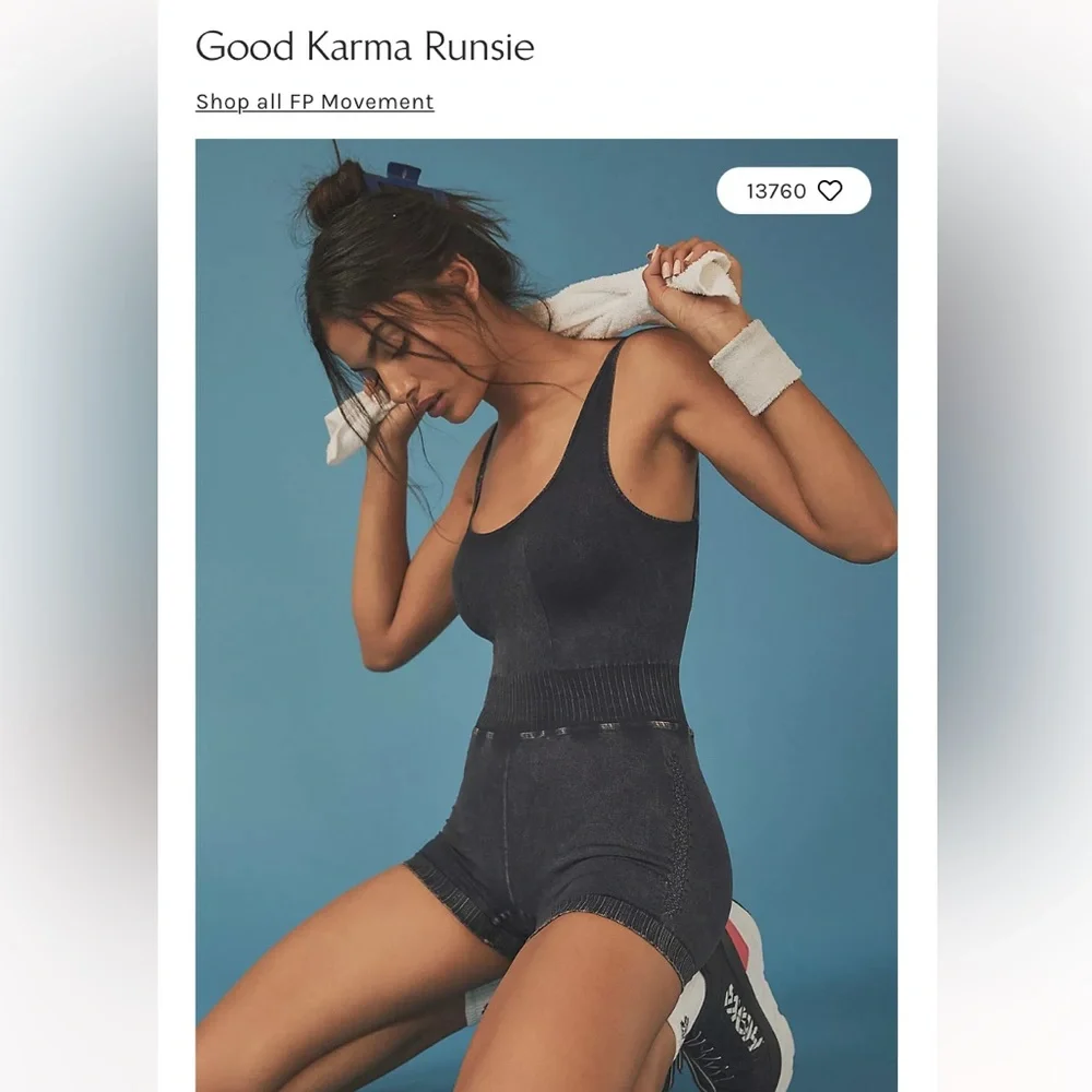 NWOT Free People Good Karma Runsie